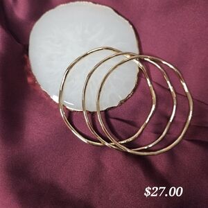 Elegant Gold Bangle Set